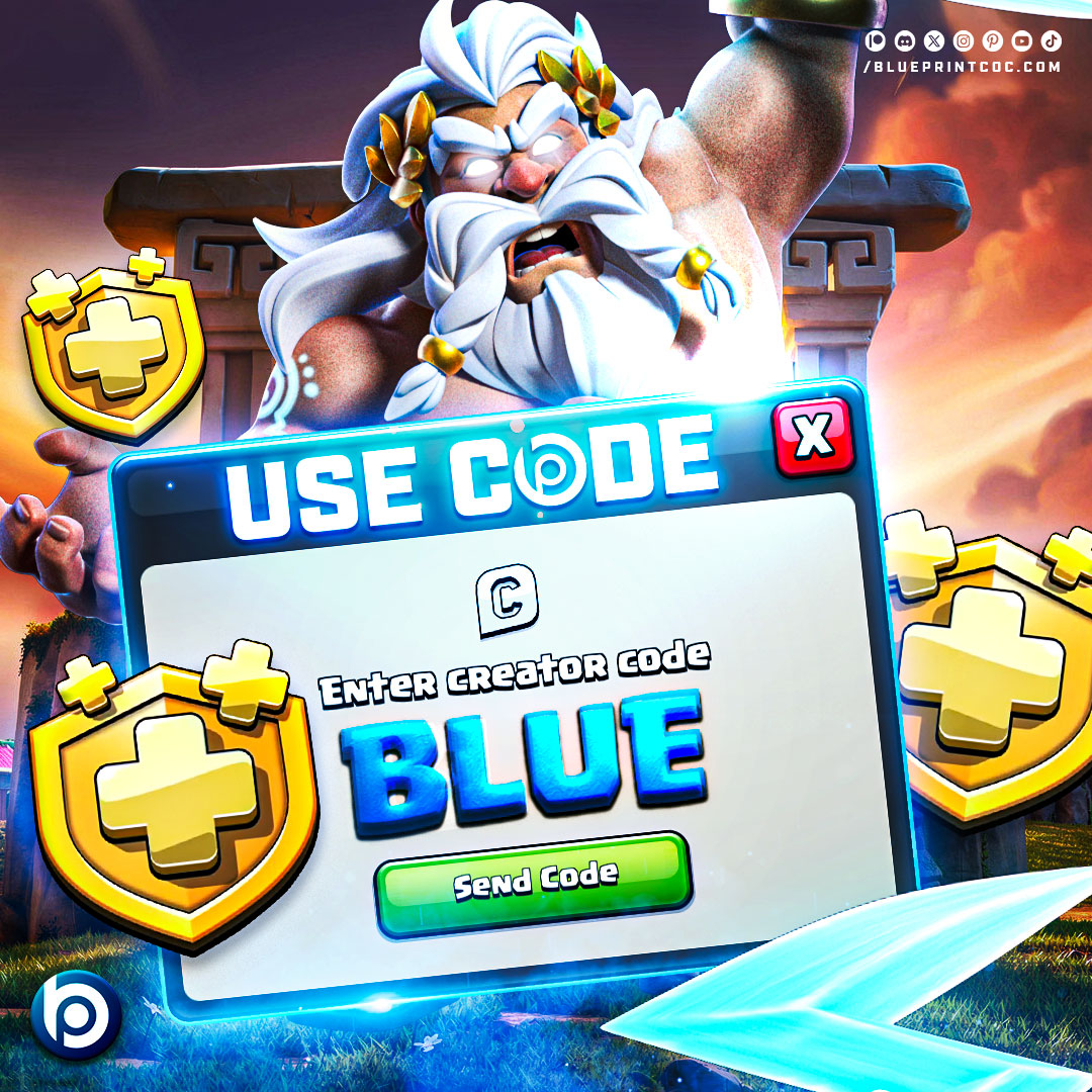 BlueprintCoC's tweet photo. ⚡ New Month. New Gold Pass.

The Zeus King is here as July's Gold Pass skin!

If you're picking it up, don't forget to support us by using Creator Code BLUE! 💙

🔹 https://t.co/8ociKUIPIM

#ClashOfClans #GoldPass #ClashOn https://t.co/WJC6KZaGW5