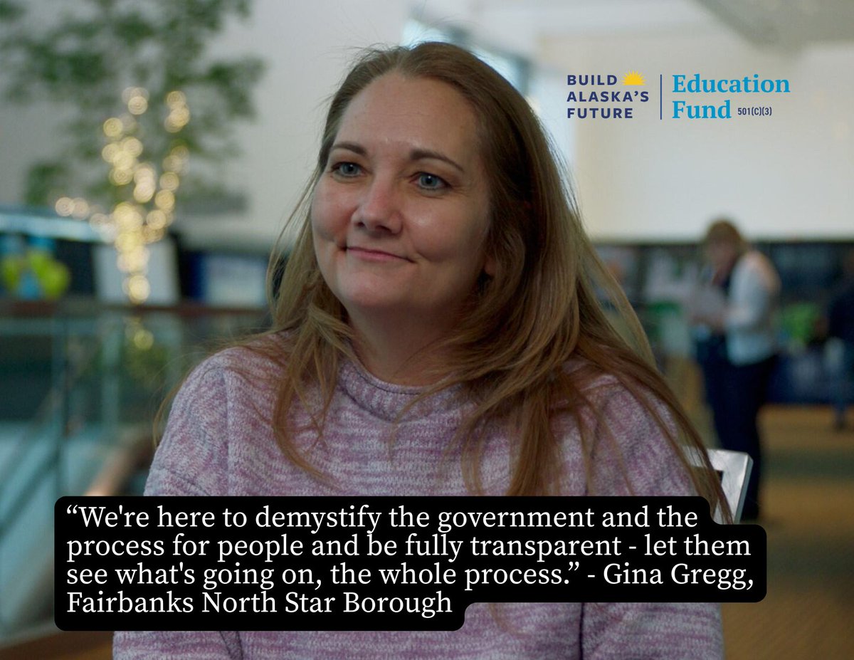 BuildAKFuture's tweet photo. Clerk Spotlight: Gina Gregg
From admin assistant to Deputy Borough Clerk of Fairbanks North Star Borough, Gina works to demystify local government for her community.
Learn more: https://t.co/rBcAI0AD8X
#BuildAlaskasFuture #ClerkSpotlight https://t.co/6y5ePALJLe