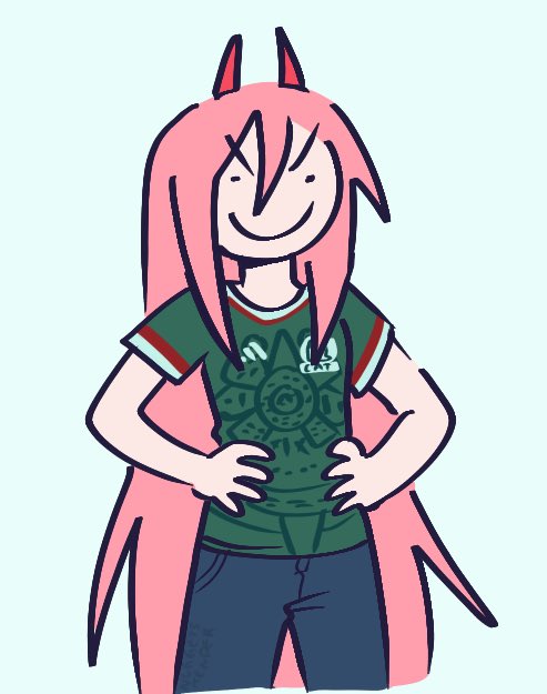 NuggetsTender's tweet photo. I hope Denji and Nayuta can score their win!! They deserve it for having so much faith for Mexico!!
#chainsawman #MéxicoVsEcuador #Mexico #Worldcup #Denji https://t.co/yUK8rWQDj2