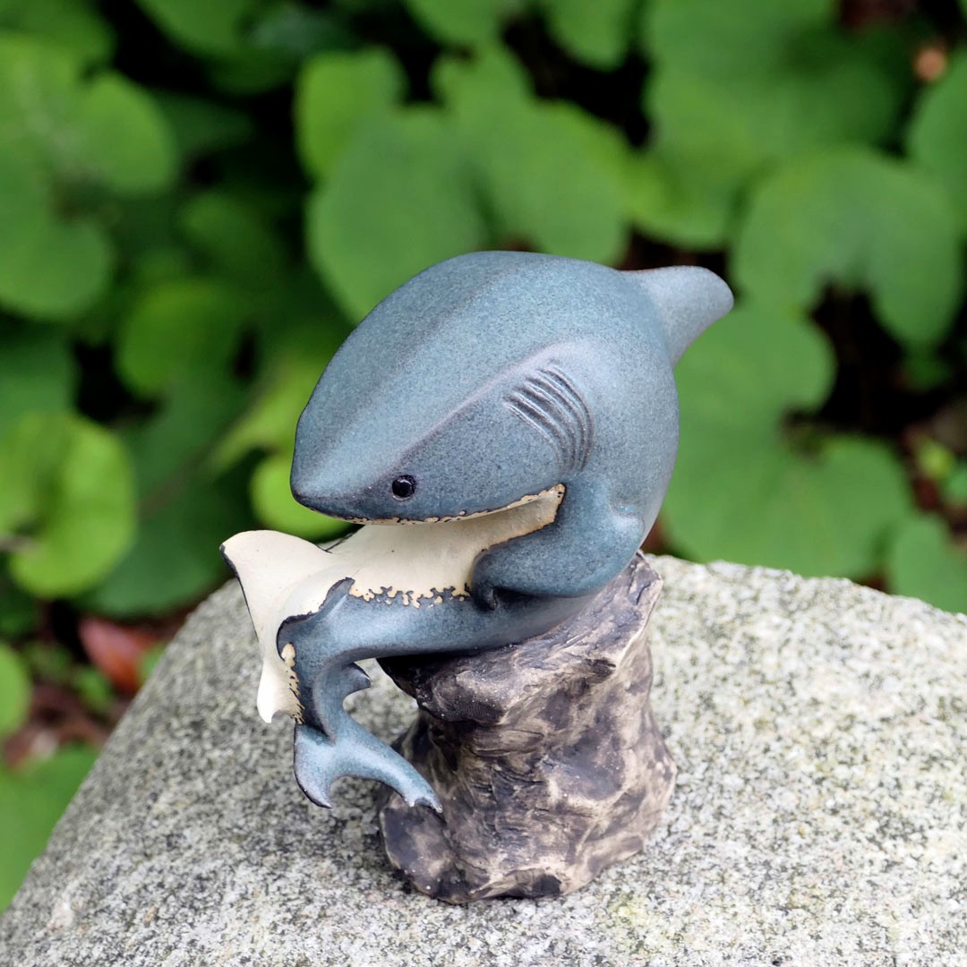 ceramimic2021's tweet photo. 考えるホホジロザメ🦈
#サメ #shark #考える人 https://t.co/US6wqP5h8a