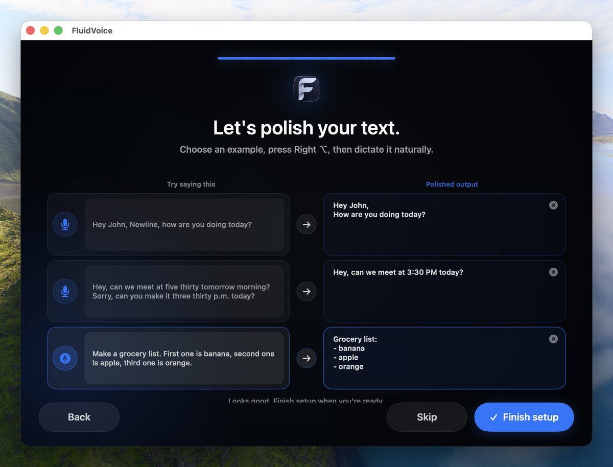 DawsonBotsford's tweet photo. @itschef_ai @WisprFlow Yes, the change is worth it. Just the ability to "redo", "new line", etc are next-level: https://t.co/iVR4iZWO4z