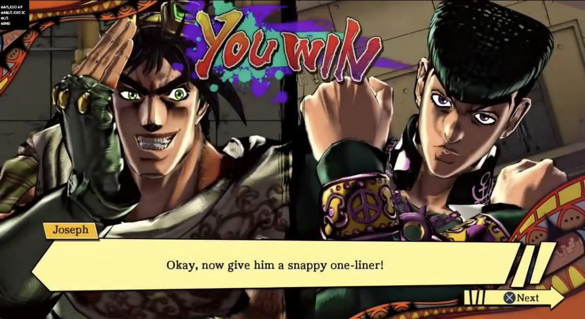 roadagained's tweet photo. Joseph teaching Josuke the art of 'snappy' one-liners is actually kinda sweet https://t.co/yMpRUaaRRt
