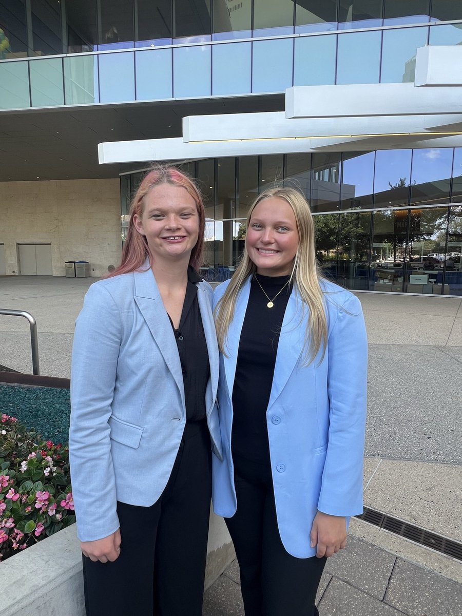 MuskegoFBLA's tweet photo. Best wishes to our competitors today at FBLA Nationals!

Noah Manley &amp; Mitchell Salentine - International Business 

Allie Angie &amp; Kailey Peterson - Local Chapter Annual Business Report 

Sami Hockers - Business Communications https://t.co/RsjpQxok3P