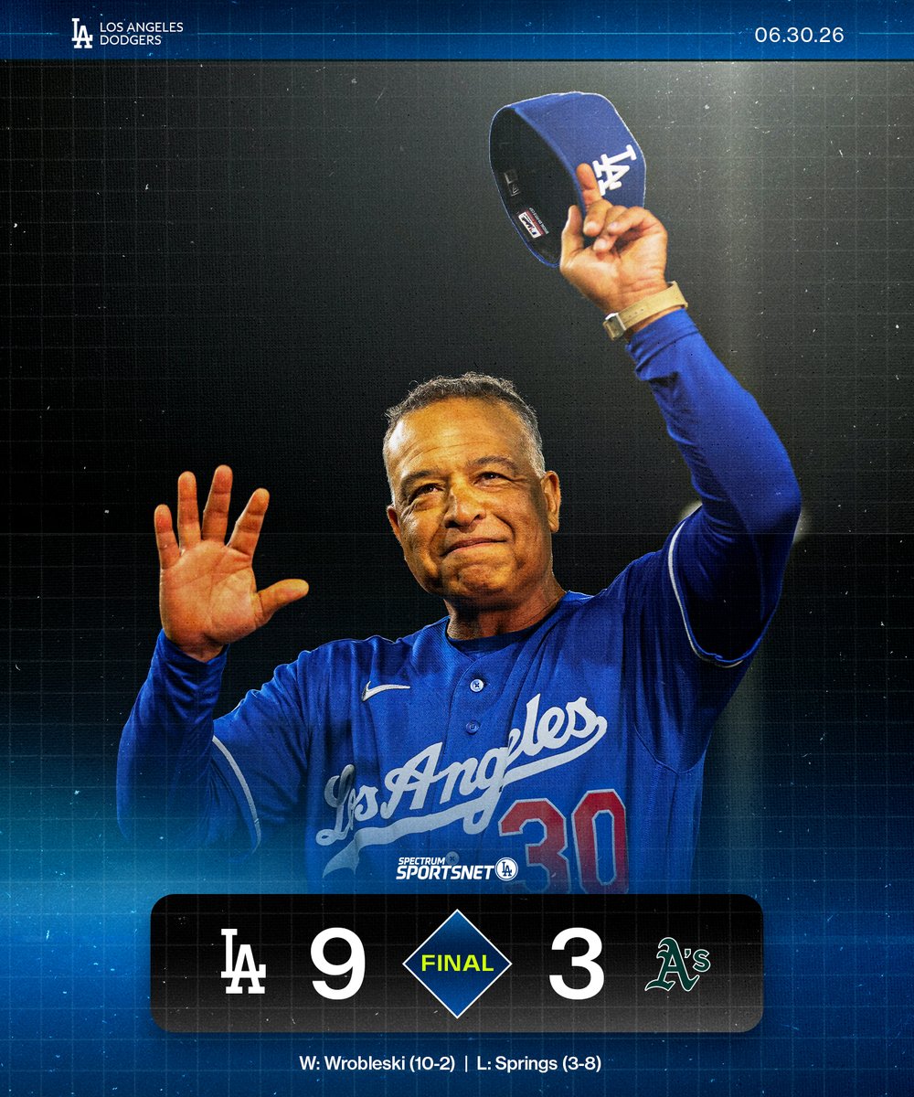 SportsNetLA's tweet photo. Series win ✅ 1,000th win ✅ #Dodgers https://t.co/xjpHJ6IBli