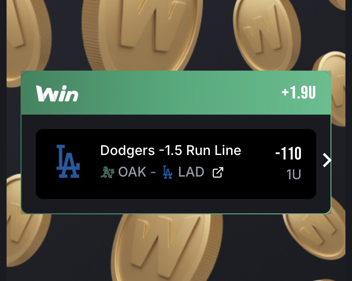 FIRSTLADYMLB's tweet photo. 🎙️REPOST FOR A PLAY ON WEDNESDAY!!!

🥳Collected on both plays today!!

Dodgers RL=✅Winner
Mariners RL=✅Winner

#Gambling𝕏 #MLB https://t.co/tMCwFR43GX