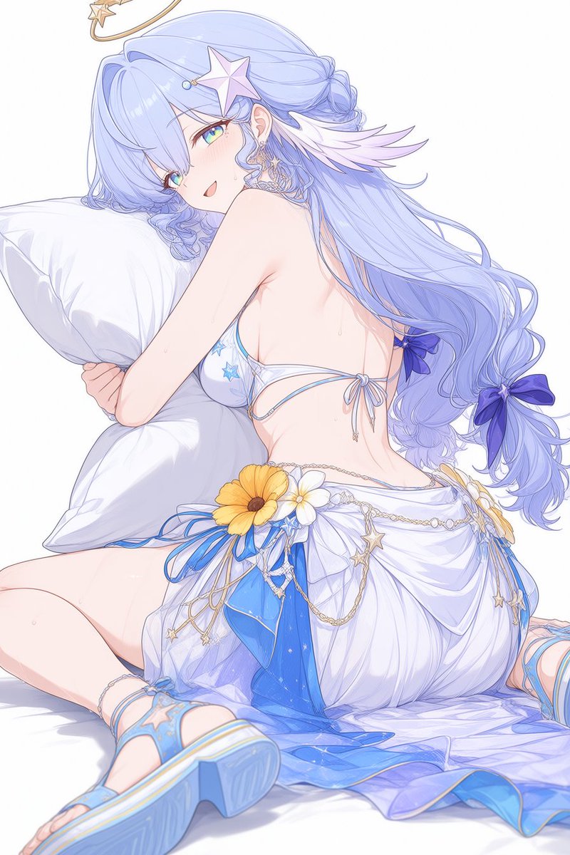 Pinpin_X342's tweet photo. It's time for bed. Don't stay up too late, okay? 😴
#HonkaiStarRail #Robin・Summeretto https://t.co/NXzbNnCNbG