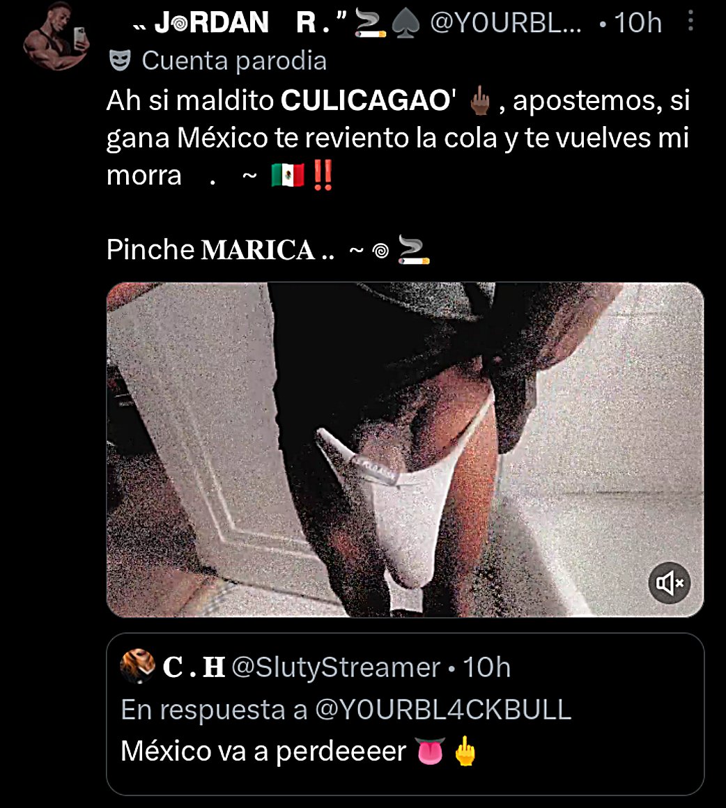 SlutyStreamer's tweet photo. @Y0URBL4CKBULL ᅠᅠᅠᅠᅠᅠᅠᅠᅠᅠᅠᅠᅠᅠᅠᅠ
ᅠ ᅠ ᅠ ⸻ ͏͏͏ Eehm... Partido de mierda, Los Mexicanos todo el tiempo en el piso estuvieron, árbitro de mierda también 🖕💢ᅠᅠᅠᅠᅠᅠᅠᅠᅠᅠᅠᅠᅠᅠᅠᅠᅠ https://t.co/RJHeYRU1S6