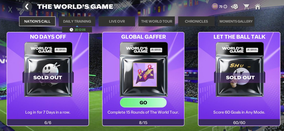 FullTimePlus's tweet photo. How the f are we supposed to compete this nation’s call event with world tour ending in another 20 hours? 😒 @EASFCMOBILE https://t.co/gQJTJRqYLO
