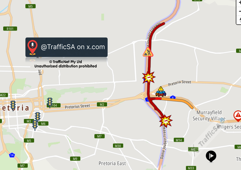 TrafficSA's tweet photo. Pretoria - N1 South: Serious Congestion https://t.co/rNeMLfwfsW