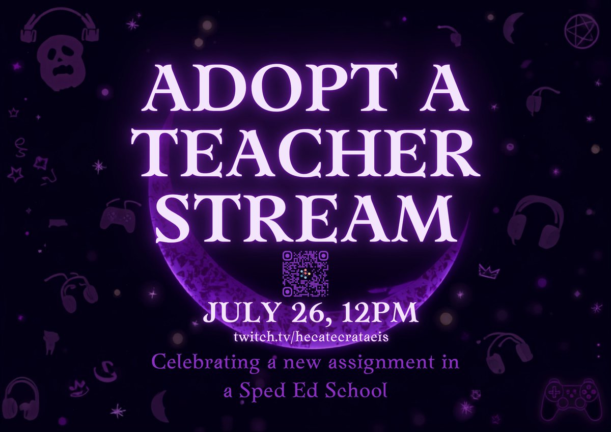 hecatecrataeis's tweet photo. Separen la fecha de mi #AdoptaTeacher #streamevent y ayudame en este proximo año escolar. https://t.co/In94eiu9G6
