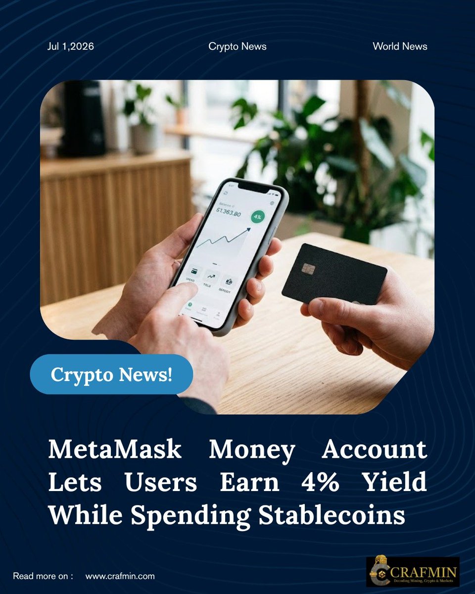 colitco's tweet photo. Could MetaMask Change How Users Save in Crypto?

🚀 The platform is introducing new financial tools that blend crypto wallets with yield opportunities.

👉 Read more:- https://t.co/c2gXHzpDpI

#CryptoWallet #DeFiNews #MetaMask #Finance #CryptoCommunity https://t.co/Xm5uDyBMrG