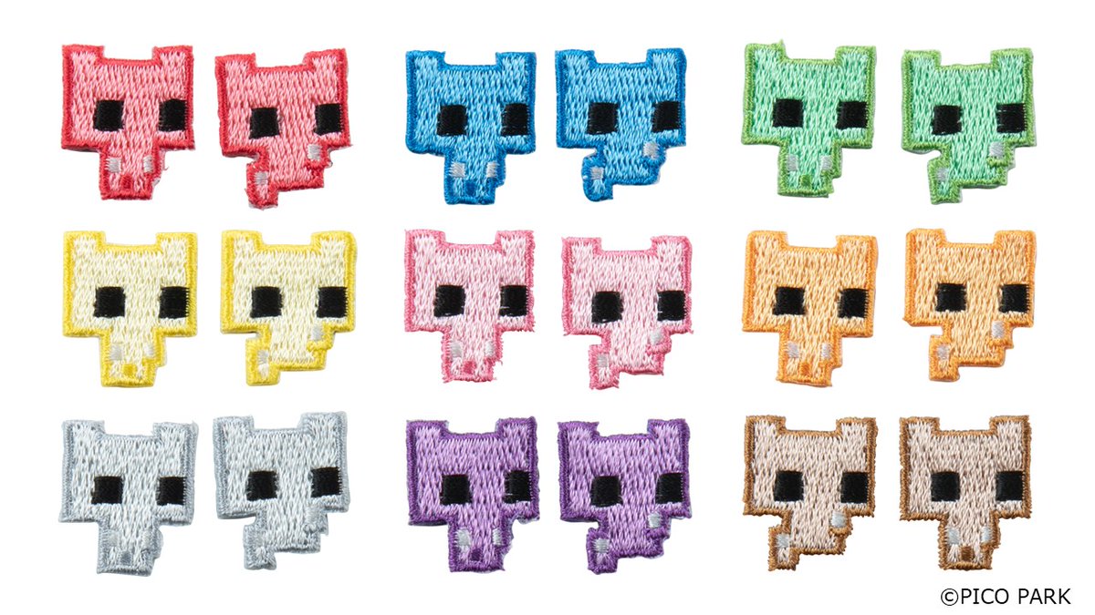GRAPHTSTORE's tweet photo. 【#PICOPARK × #GRAPHT】
🆕刺繍ステッカー 予約開始🎉
・ピコキャット 9カラー 2点セット
・タイトルロゴ
・カギ&ドア セット
全11種展開🧵✨
ステッカーとしてスマホなどに繰り返し貼れる!
布製品にはアイロン接着🆗
詳細はこちら☟
https://t.co/gbL2d8DY4p
@picoparkgame https://t.co/C4pQAvmlv0