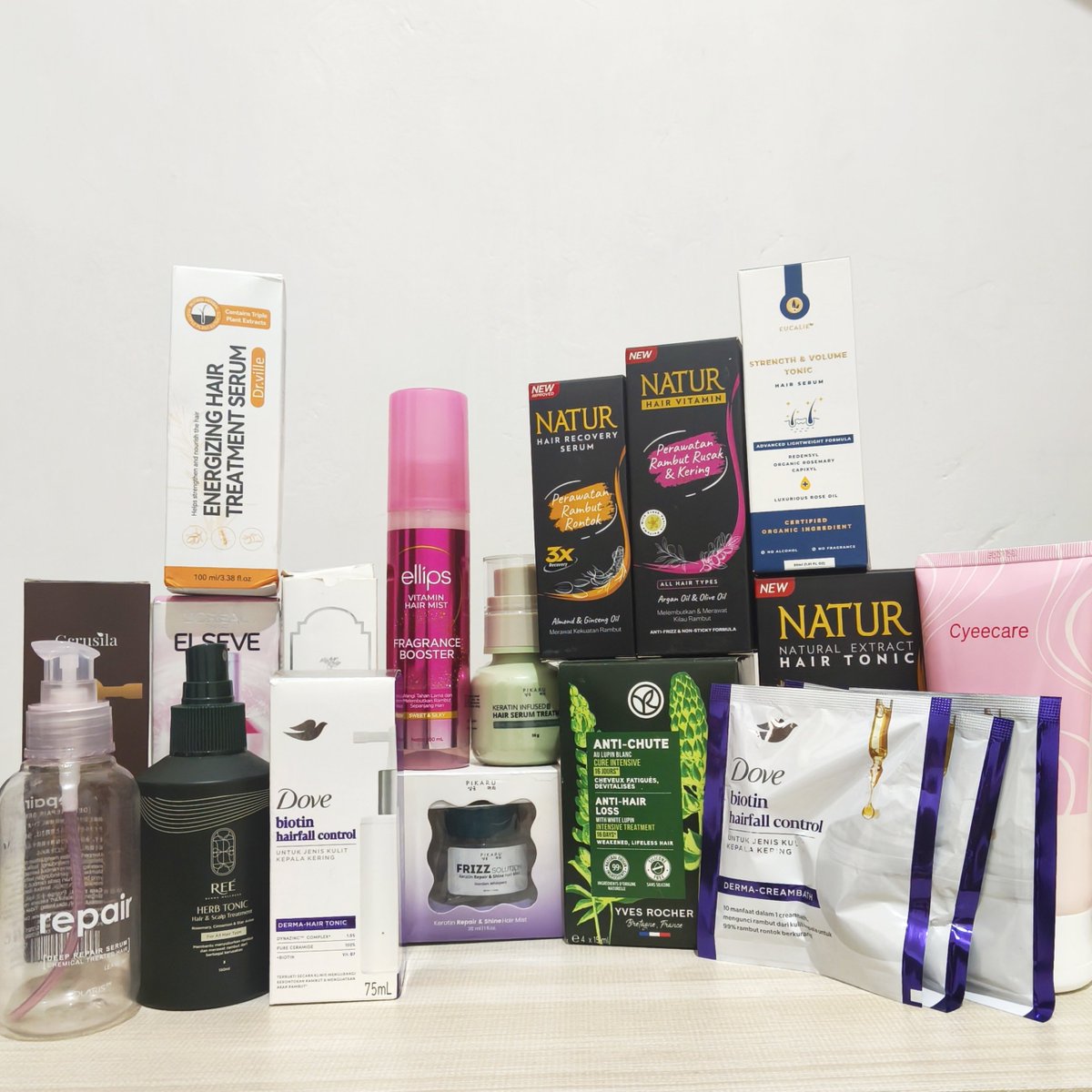 agnesnw_'s tweet photo. Ini hair care yang udah aku cobain ya, boleh comment kalau mau dispill resultnya🫶🏻 https://t.co/o0H7j89jLO