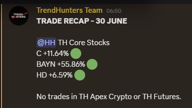 subtlepapi's tweet photo. Yesterday was all about locking in some profits in our best performing stocks 

Here's screenshots from our Executions desk in TrendHunters. https://t.co/5f7PmJQ59v