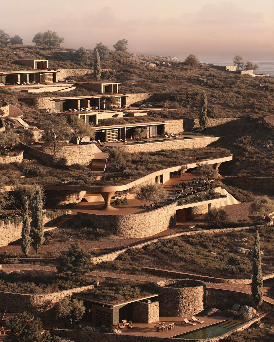 Architizer's tweet photo. #ArchitizerAwards

The proposal unfolds as a tourist accommodation complex in Cyclades, Greece, conceived as a contemporary echo of traditional settlement patterns.

📍Greece
Project by: ARISTIDES DALLAS ARCHITECTS
Details: https://t.co/7O0onbrDZY https://t.co/AwxpOMXpOM