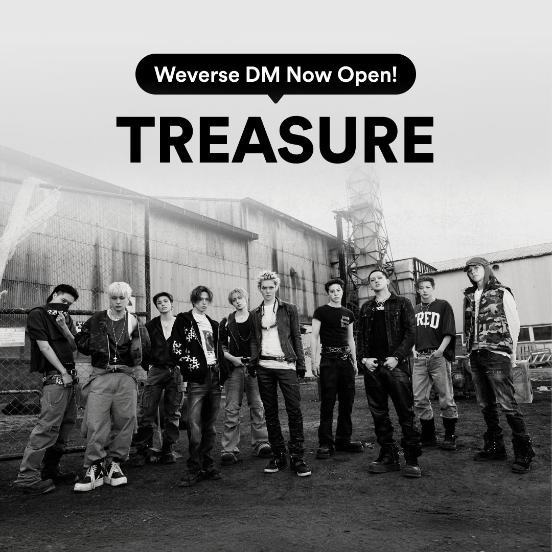 weverseofficial's tweet photo. TREASURE Weverse DMオープン💞
 
今すぐWeverse DMでTREASUREに話しかけよう！
TREASUREとDMでやり取りしよう💌
 
👉 https://t.co/ArY9QVNmgp
 
#TREASURE #트레저
#Weverse #위버스 #Weverse_DM #위버스DM https://t.co/7hb2WcBOIt