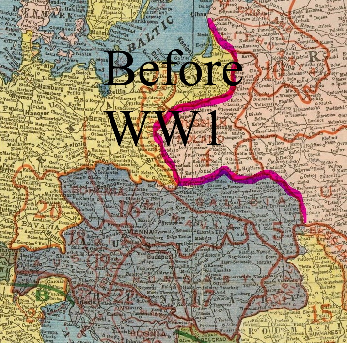 imcgilli's tweet photo. In his 1919 book "The Isolation of Japan" a mysterious Dutch diplomat named Sidney Osborne examines the causes and consequences of WW1.
https://t.co/ZHgk9bakT3

He describes how the West (America, England and France) created a barrier between Germany and Russia fearing an alliance between them.
The following maps show how the new states were created in order to prevent this from happening.