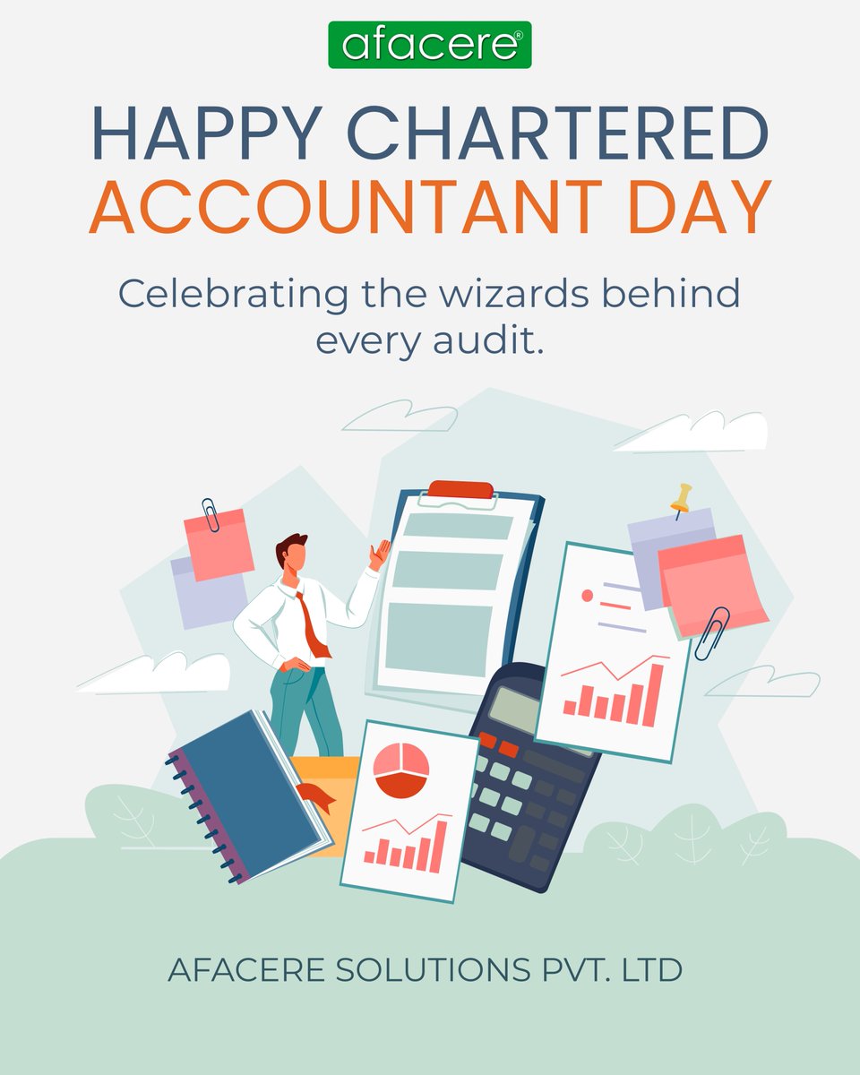 Afaceresolution's tweet photo. HAPPY CHARTERED ACCOUNTANT DAY

Celebrating the wizards behind
every audit.

#accounts #bookkeeping #audit

incometax,
audit,
accountant,
bookkeeping,
taxation, https://t.co/Nzb7sCcS1V