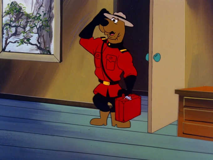 MysteryInc1969's tweet photo. Scooby-Doo salutes his Canadian fans on Canada Day

🫡🇨🇦

#ScoobyDoo https://t.co/1U3RBK1BW0