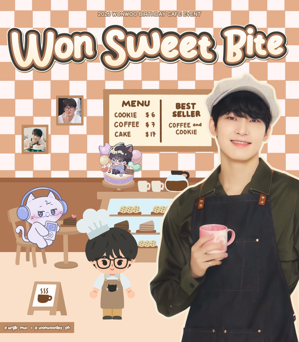 urijib_mw's tweet photo. 𝟮𝟬𝟮𝟲 𝗪𝗢𝗡𝗪𝗢𝗢 𝗕𝗜𝗥𝗧𝗛𝗗𝗔𝗬 𝗖𝗔𝗙𝗘 𝗘𝗩𝗘𝗡𝗧

『 𝐖𝐨𝐧 𝐒𝐰𝐞𝐞𝐭 𝐁𝐢𝐭𝐞 』 

🍰 26.07.13 ~ 07.19
☕️ 블랙드럼 카페 용산점 (near HYBE)
@blackdrumcafe

♡ @urijib_mw x @wonwooday_ph  

#WonSweetBite #MySweetMelody
#달콤한원우데이 https://t.co/6GYU5ZzS8j