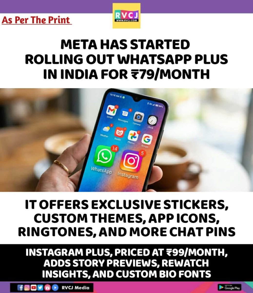 RVCJ_FB's tweet photo. Meta has started rolling out WhatsApp Plus India for ₹79/Month https://t.co/MRdXkACo9F