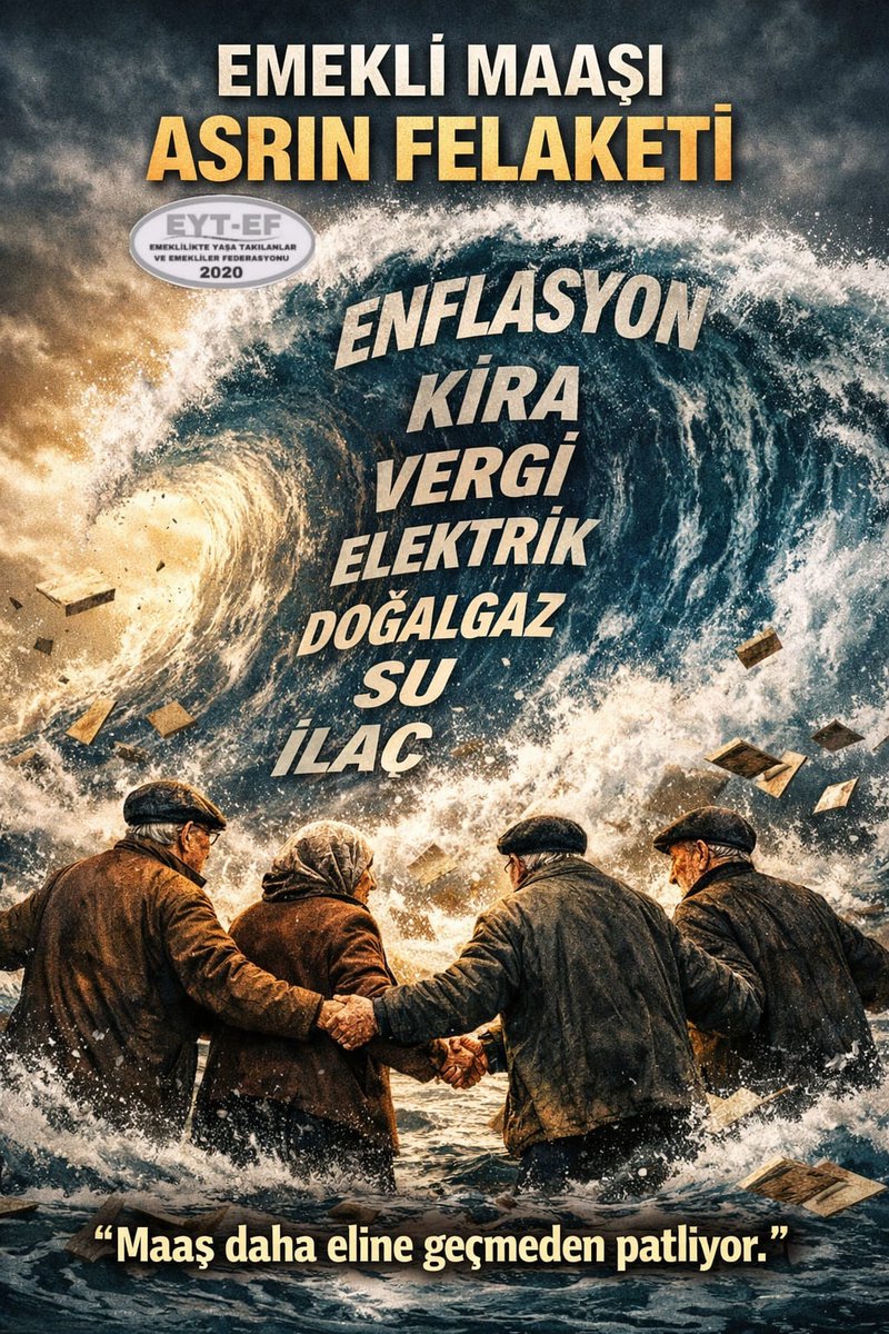ArzuLastikci's tweet photo. EMEKLİ
👇
#EmekliMaaşıAsrınFelaketi

#Emekli maaşı, artık bir güvence değil; sefalet sembolü hâline gelmiştir.

TÜİK'in rakamları değil; 
Pazardaki etiketler,  boş cüzdanlar gerçeği haykırıyor:

Emekli Maaşı Asrın Felaketi!

#AsrınMağduru5000Kısmi
@RTErdogan
@isikhanvedat https://t.co/MOlbohh51M