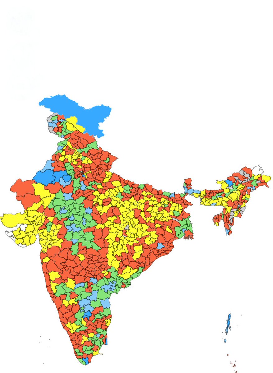 Hardikstatistic's tweet photo. India Cumulative Monsoon Rainfall Map (June 1–30, 2026) 🌧️

🟨 Large Deficient [-99% to -60%]
🟧 Deficient [-59% to -20%]: Covering 🟩 Normal [-19% to 19%]
🟦 Excess/Large Excess [20%+]

Source: IMD https://t.co/0uxnzeDn9V