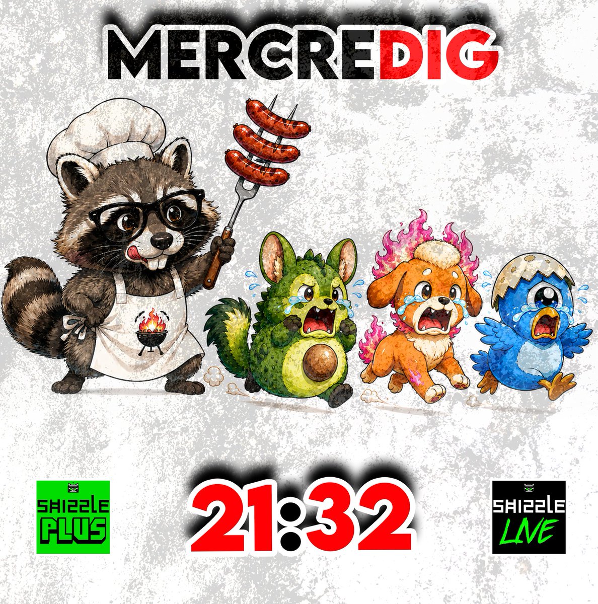 ShizzleNews's tweet photo. Tiens, mais y'a live ce soir ! Et c'est pas soirée conspis.. Ou en tout cas, y'a pas toutes les syllabes de "conspi".

21:32.

CE SOIR, C’EST GRILLADES ! 🔍👀

https://t.co/X9q3jjVZoF
https://t.co/OtJXehMMZ1
https://t.co/9LtXavLU9i
https://t.co/eI38mG0t9p
https://t.co/TLLx0XwrcI https://t.co/tQ7zbxAz18