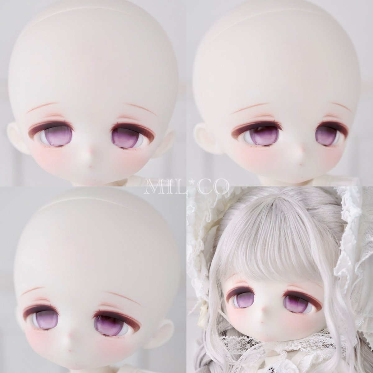 🌼持ち込みヘッド詳細🌼 A-② 羽之弦月様製 困哩ヘッド 18mmアイ1組