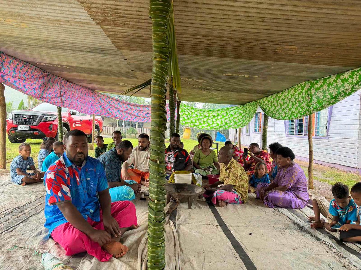 Fiji_ATH's tweet photo. 💧 A $9,500 grant from the Vodafone ATH Fiji Foundation is bringing clean running water to Upper Naleba Village, Macuata — in partnership with Rotary Pacific Water for Life.  No child should carry water when they should carry a school bag. 🎒  #WaterIsLife #Fiji https://t.co/tG670Lx15o