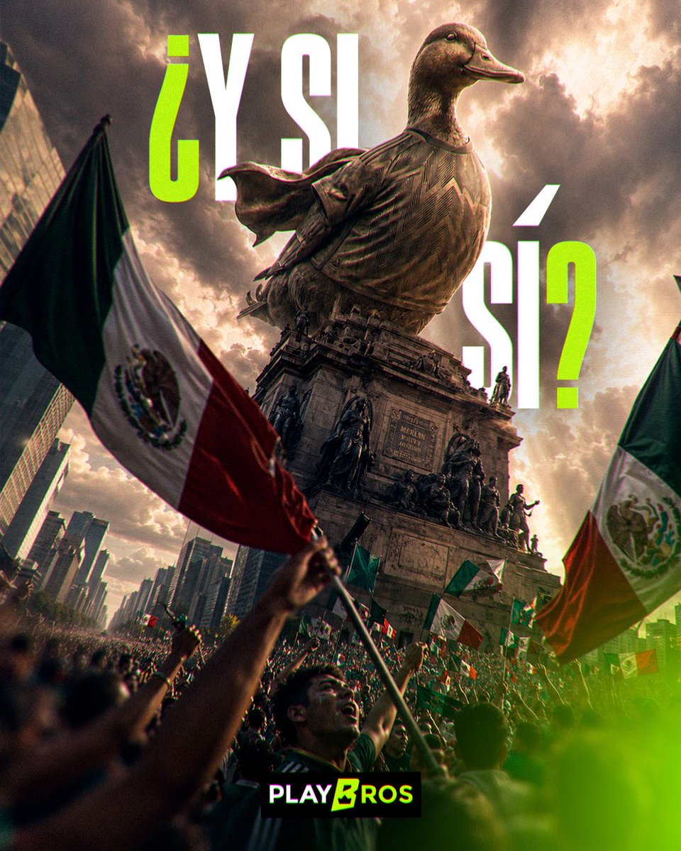 Playbrosmexico's tweet photo. ¡GANO MÉXICO Y MERLÍN LO SABE!   

¡Vámonos al Ángel! 🎶 https://t.co/QwUGNubKmI