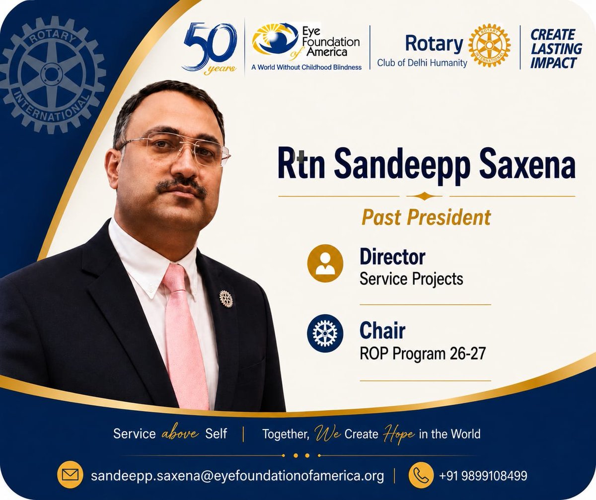 rtn_sandeep's tweet photo. Together we create lasting impact @Rotary @sidchat1 

#WorldWithoutChildhoodBlindness https://t.co/vKbM9ff4Zk