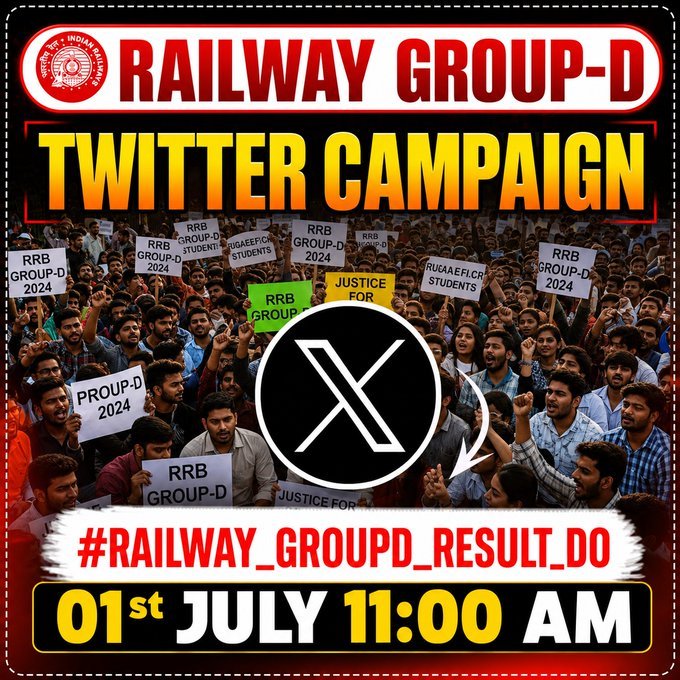 TrendAtlas_'s tweet photo. @ClassesMd हक़ की लड़ाई, एकजुटता के साथ! ✊

#RAILWAY_GROUPD_RESULT_DO
@RailMinIndia 
@AshwiniVaishnaw https://t.co/VE6Zt7iVBD