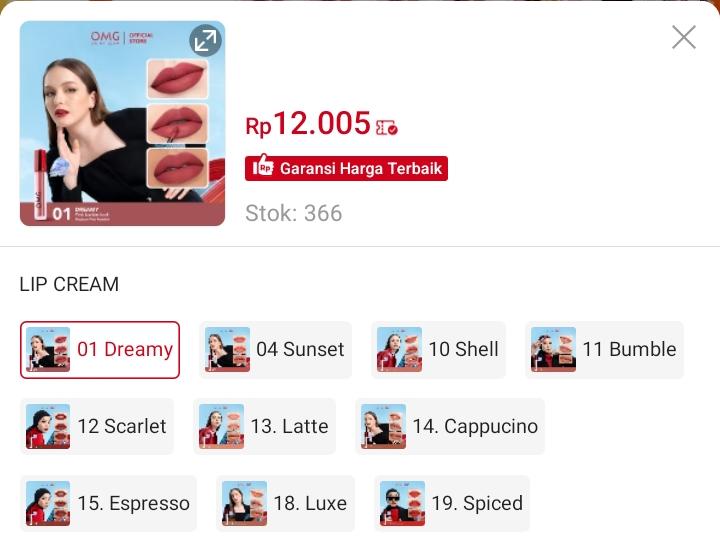 jesmoetz's tweet photo. 💄 LIP CREAM VIRAL MULAI 12 RIBUAN! 😍
✨ Bibir auto cantik dalam sekali oles! ✔️ Matte finish ✔️ Ringan di bibir ✔️ Pigmented ✔️ Banyak pilihan warna cantik, cocok untuk semua skin tone. https://t.co/VXnlwNy2rM