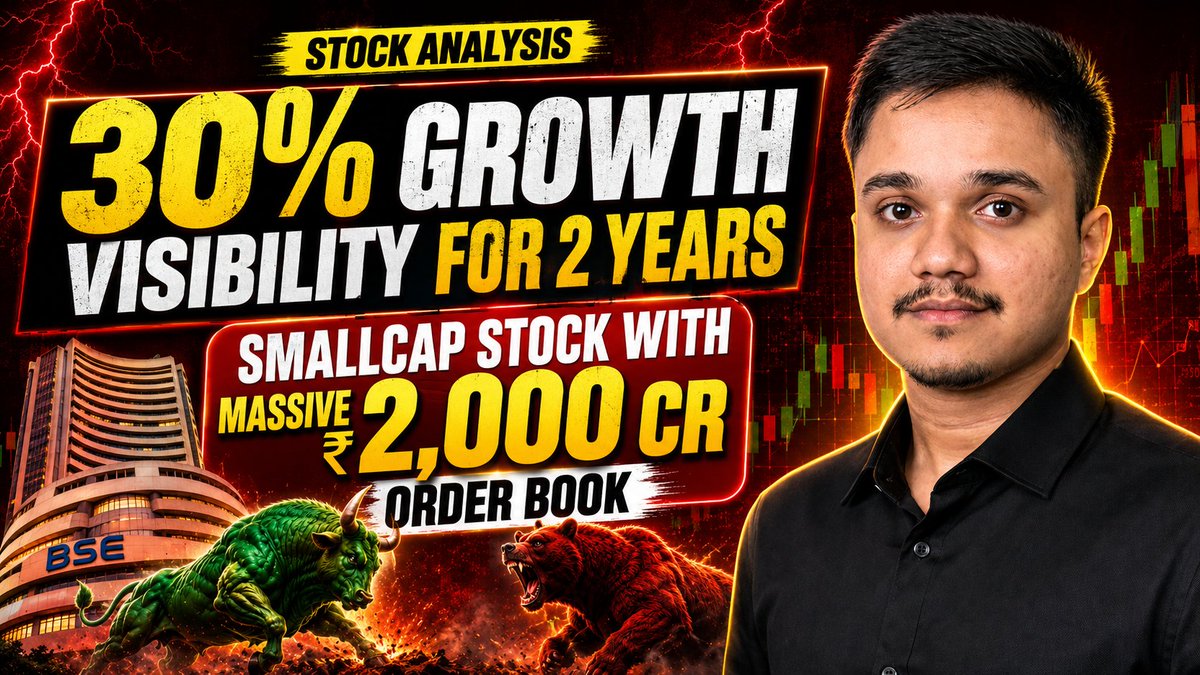 rohaninvestor's tweet photo. Smallcap Stock with 30% Growth Guidance and ₹2,000 Cr Order Book.

My New Video Is Out Now: 👇

https://t.co/wDzEvm6B8C https://t.co/JpE8DRuWOr