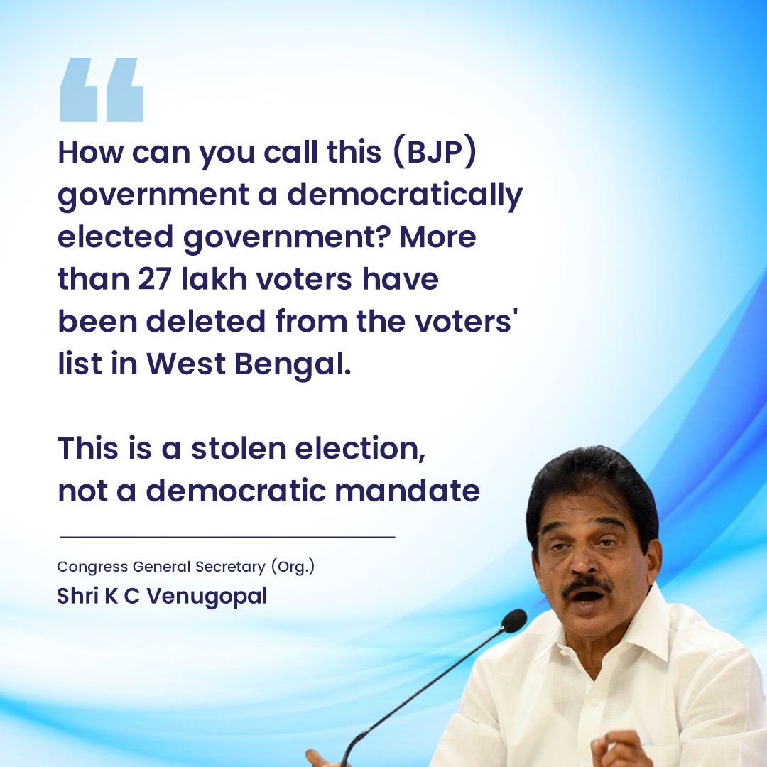 INCIndia's tweet photo. Stolen election, not a democratic mandate. https://t.co/e5WMPRcglO