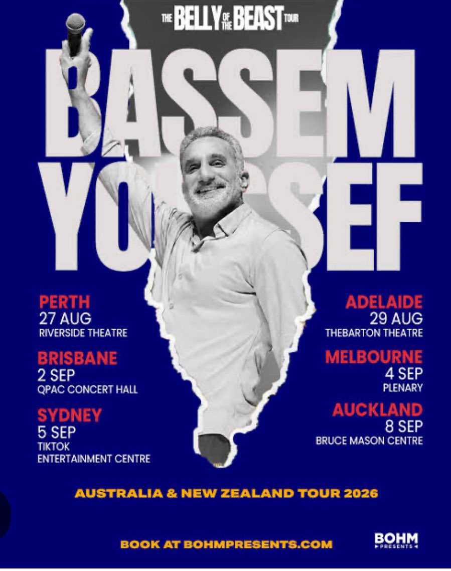 MenachemV's tweet photo. .@AlboMP & @Tony_Burke have approved a visa for Bassem Youssef despite his record of promoting antisemitic conspiracy theories

If @joshburnsmp is genuine about fighting antisemitism, why is he silent when his own government rolls out the red carpet ?

@australian @theage @theheraldsun @aus_jewishnews @3AW693 @abcmelbourne @AUJS
