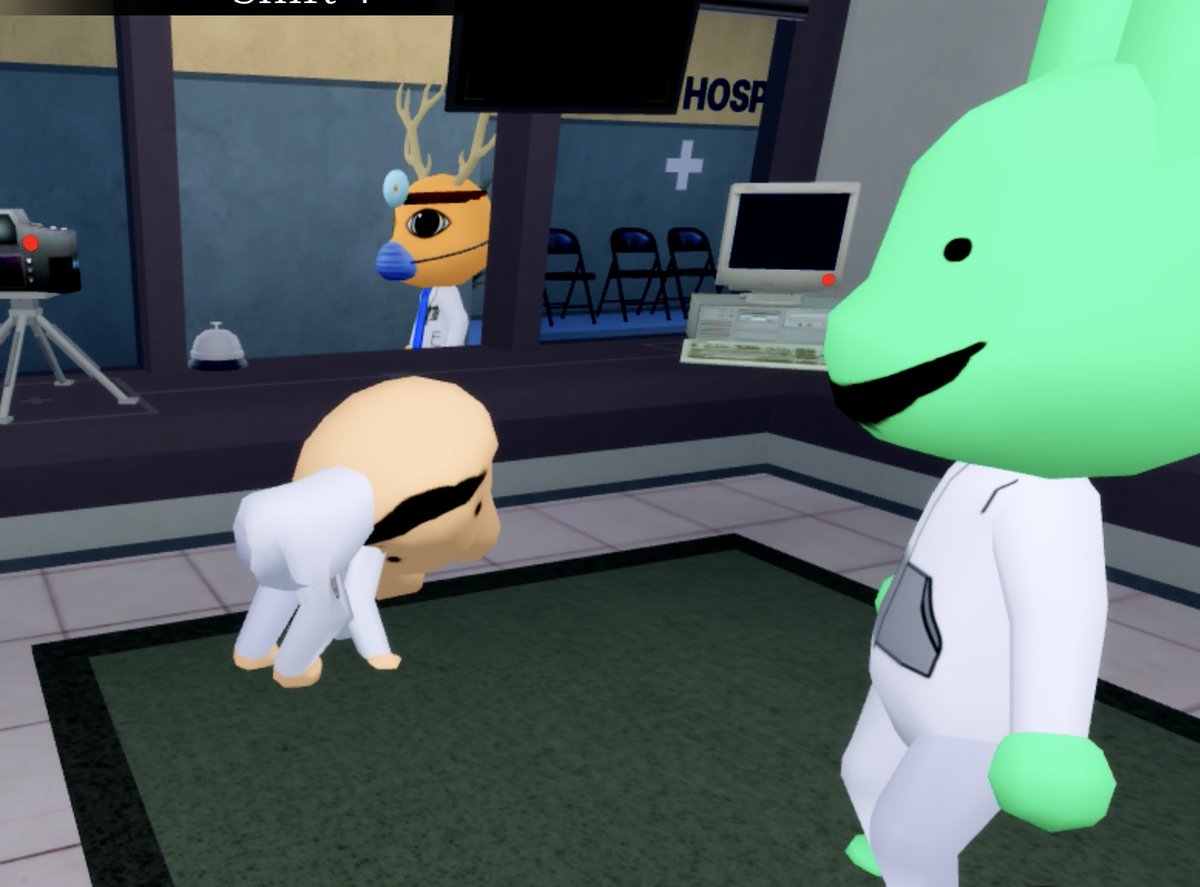 reddymcreddster's tweet photo. animal hospital can be really fun to play sometimes because dumb shit like this can happen https://t.co/xVGkIldLhA