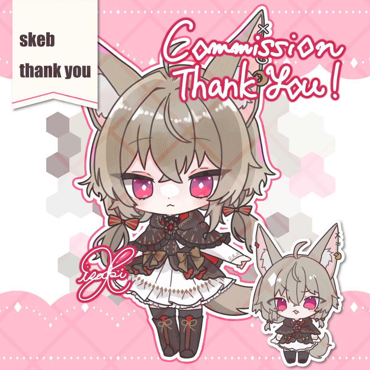 Liz_staria's tweet photo. この度はskebリクエストありがとうございました♦️
#skeb #commission https://t.co/VUWQ1j4ird