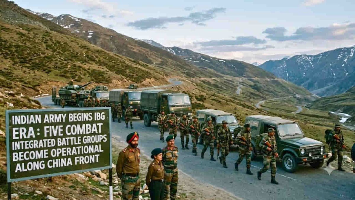 RakshaSamachar's tweet photo. From July 1, the #IndianArmy has rolled out a major force restructuring with six Major Generals taking command of newly raised Combat #IntegratedBattleGroups (IBGs) and Fire Support Groups. The reform is aimed at boosting operational readiness, agility and firepower, particularly along the China border.

Read more: https://t.co/IJQCazpAhJ

#IndianArmy #IBG #IntegratedBattleGroup #IndianArmyModernisation #ChinaBorder #LAC #CombatIBG #FireSupportGroup #MountainStrikeCorps #DefenceNews #MilitaryNews #FutureReadyForce