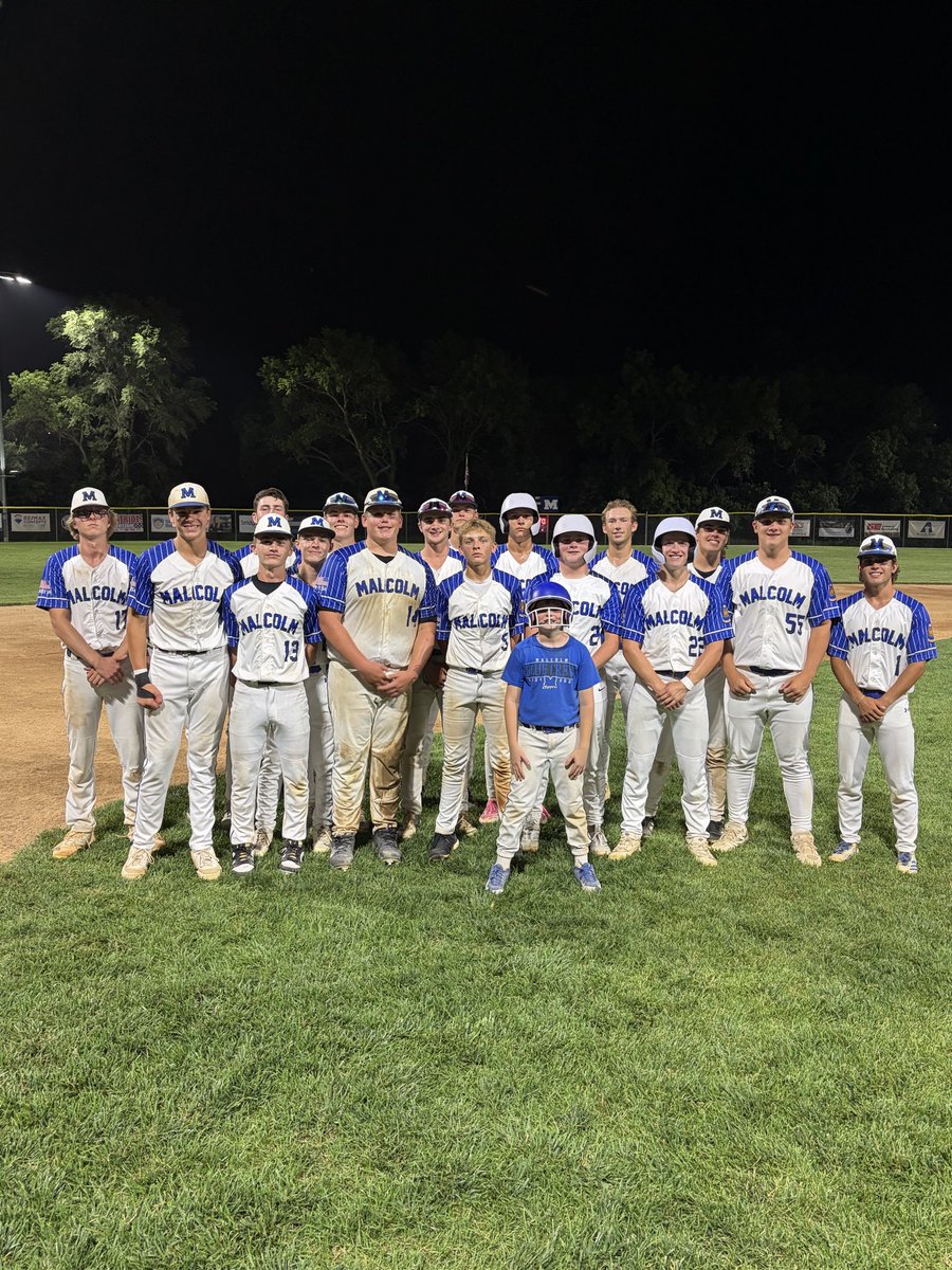 MalcolmBaseball's tweet photo. Seniors win 15-7 over Lincoln Lutheran. 

@NWUBaseball commit Justin Wisnieski 3-3, HR, 3 RBI 

@NortheastCCBSB commit Carson Frank 1-1, HR, 3 RBI, 3 BB 

@DoaneBaseball commit Brixon Meyer 2-2, 3 RBI

‘28 Tregan Frank 1-2, 2 RBI 

@PrepBaseballNE https://t.co/kr1iA53Hsg