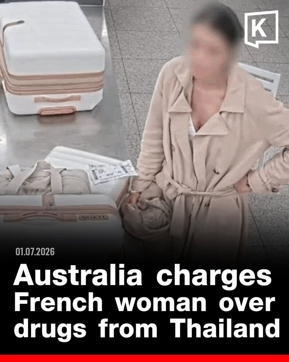 KhaosodEnglish's tweet photo. Australian authorities have tightened border security after charging a French woman with importing a controlled drug concealed inside a body wash bottle following her arrival from Thailand.

#Australia #Thailand #DrugTrafficking #LawEnforcement #DrugSmuggling #BorderSecurity https://t.co/17uAY1B9sJ