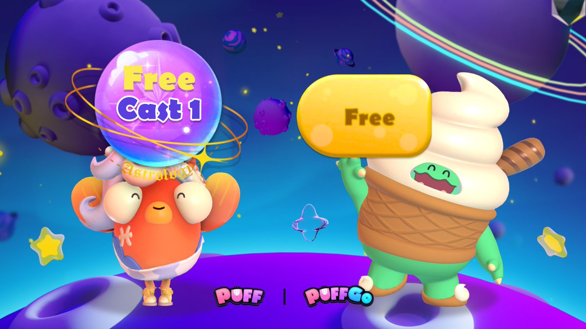 Puffverse's tweet photo. Step into 2 portals of luck & surprise in #PuffGo ๐ก
Regular Wheel
๐ช Spin w/ Coins
๐ Unlock rare costume parts & more
Horo My Scope
๐ Cast using Diamonds
โญ๏ธ Merge stars to redeem exclusive horoscope-themed costumes
๐ 1 free chance/day for BOTH
Let fate take the wheel ๐ฒ https://t.co/hHma5f1Kce