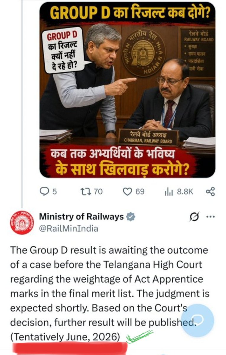 AMITKASHYA75774's tweet photo. #RAILWAY_GROUPD_RESULT_DO
#RAILWAY_GROUPD_RESULT_DO
#RAILWAY_GROUPD_RESULT_DO

@RailMinIndia @AshwiniVaishnaw @PMOIndia @RailMinIndia @RRBKOLKATA @rrb_ranchi https://t.co/utN49oLucw