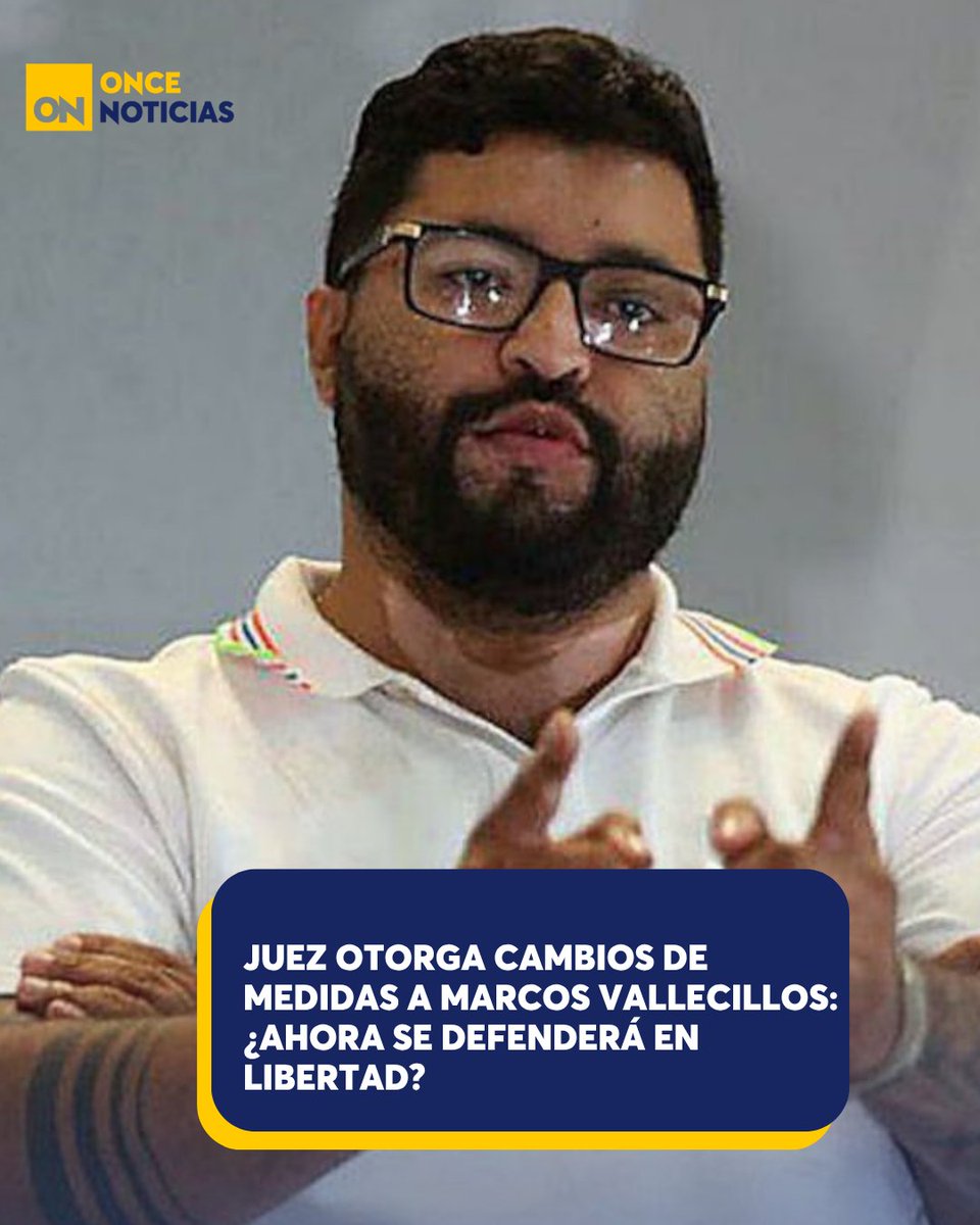 11_Noticias's tweet photo. Juez otorga cambios de medidas a Marcos Vallecillos: ¿Ahora se defenderá en libertad?⚖️
Aquí la información 👉🏻
https://t.co/pWbjMQ0qHu
#MarcoVallecillo #Defensa #Juicio #Medidas #CSJ https://t.co/46Hoybqos4