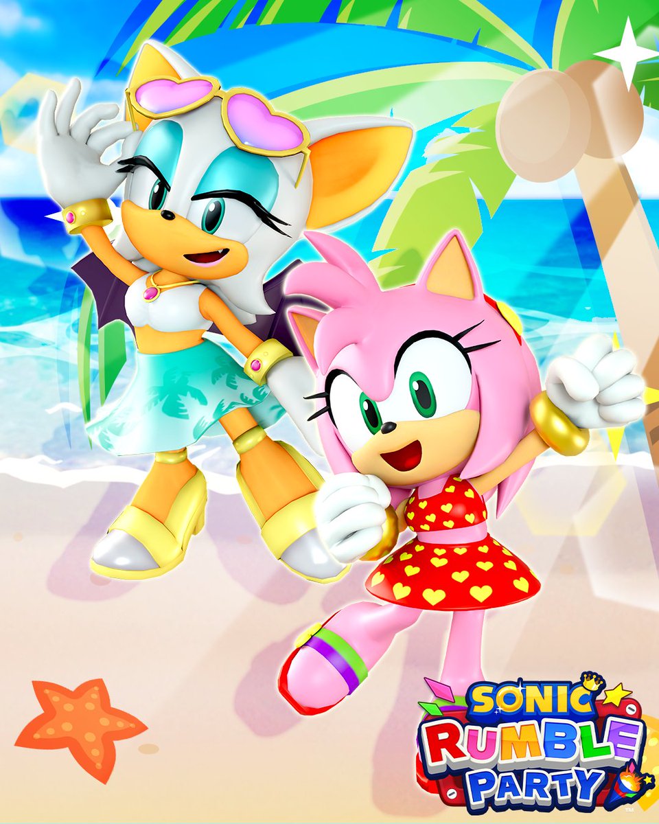 Sonic_Rumble's tweet photo. Summer is back! Skins are back!🏝️
A much needed vacay, the gals are on break!
Find them in the Red Star Ring Shop and in a Bundle! https://t.co/VrGm5konPF