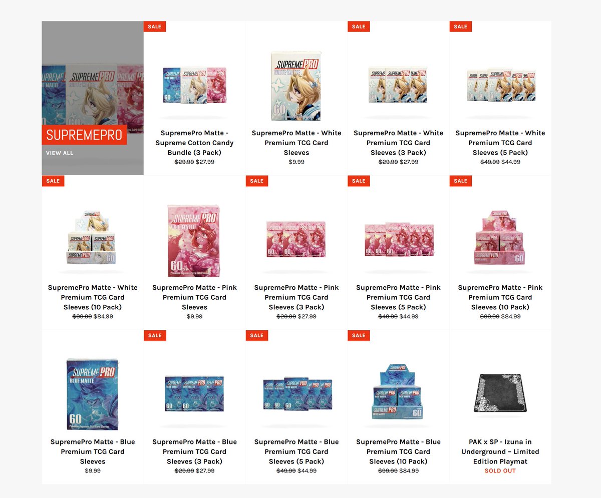 pakofficialtcg's tweet photo. https://t.co/qTpRVnwoO6 IS LIVE PAK10 FOR 10% OFF THE SUPREME PRO SLEEVES LETS GOOOO https://t.co/3rT6efOSTa