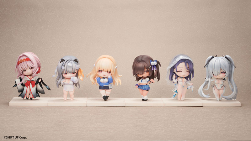 amiami_akiba's tweet photo. 【#あみあみ秋葉原ラジオ会館店】 
           
Hobby sakura様の
「勝利の女神：NIKKE SACシリーズ Vol 3 デフォルメフィギュア」
入荷しました🏫✨

人気スマホゲーム『勝利の女神：NIKKE』より、
SACシリーズ デフォルメフィギュア コンプリートBOXの第3弾は登場です。

人気のキャラクター全6種がラインナップ！
各キャラには3種類の差し替え顔パーツが付属します！
※あみあみ限定特典Ver.には「ミニアクリルキャラクタープレート(A6サイズ)」が付属！

場所は下りエスカレーター側、正面平台にて展開中！ 
秋葉原にお越しの際は是非お立ち寄りください♪

#NIKKE #ニケ #メガニケ