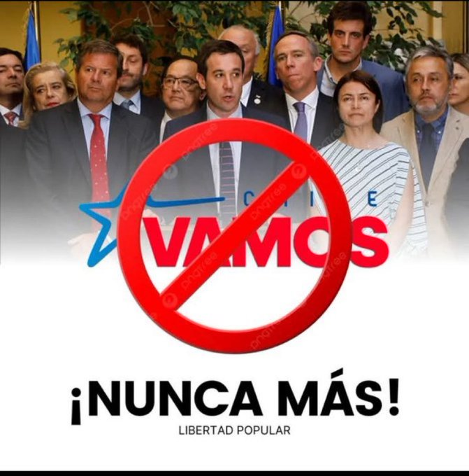 AngelDLaCruz_'s tweet photo. Nunca más Chile Vamos mejor conocidos como la Derechita cobarde !! https://t.co/JytghlUTkd