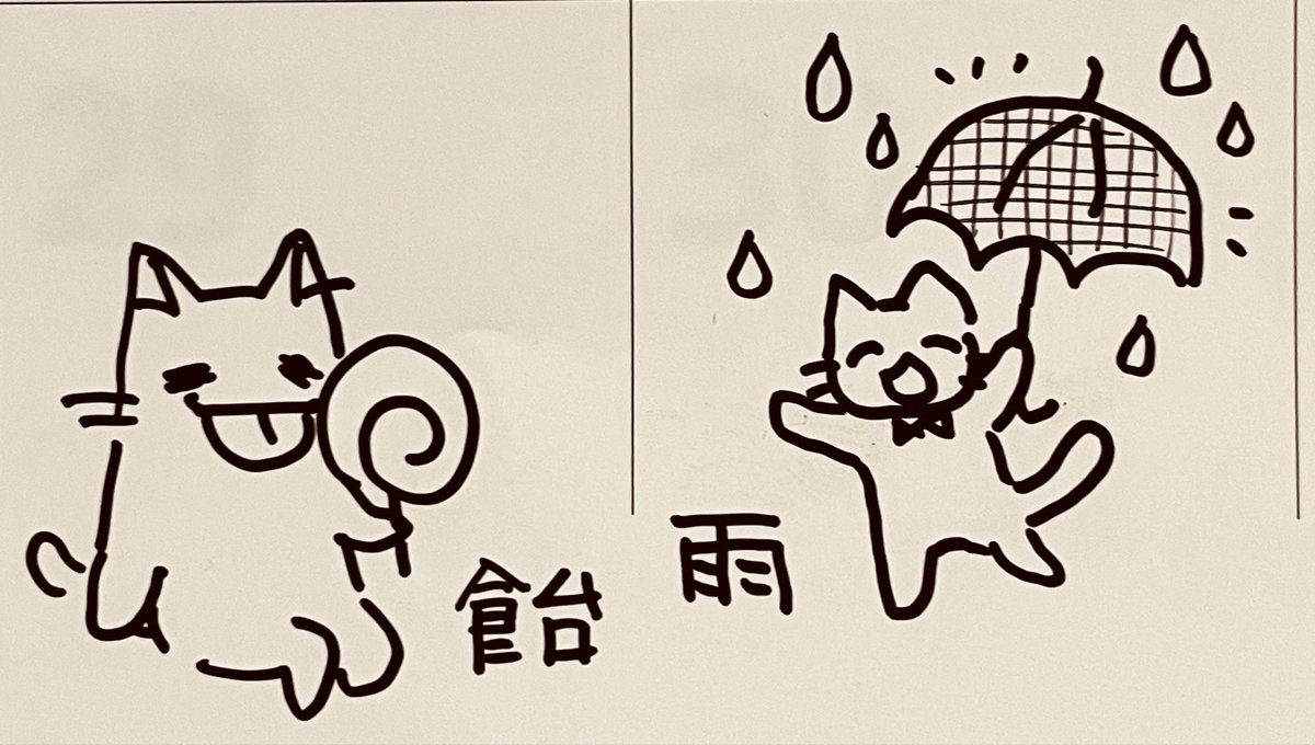 mitosayuko's tweet photo. 6月のカレンダーに書いた落書き https://t.co/bMcrdWGKI9